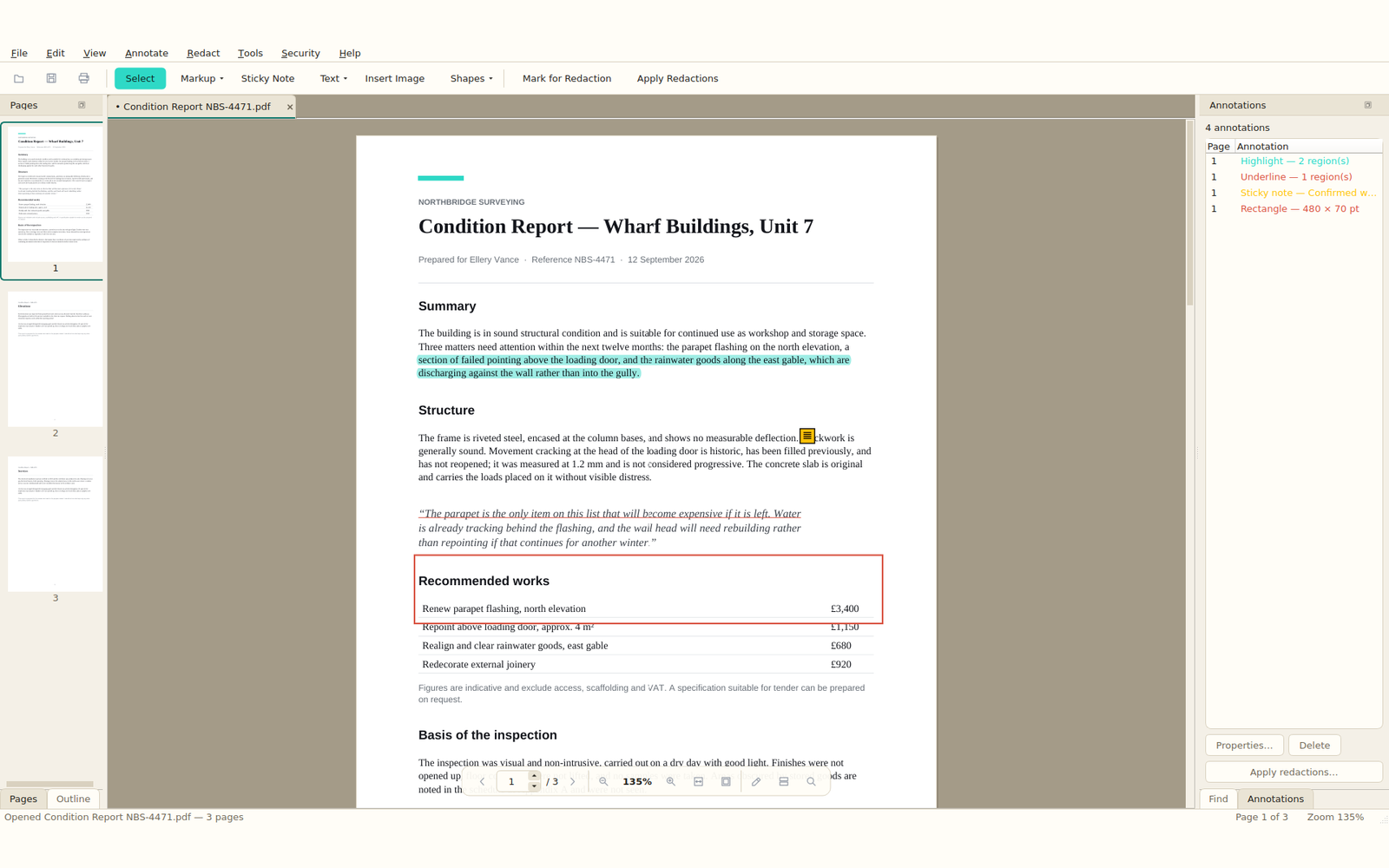 Document Markup (light)